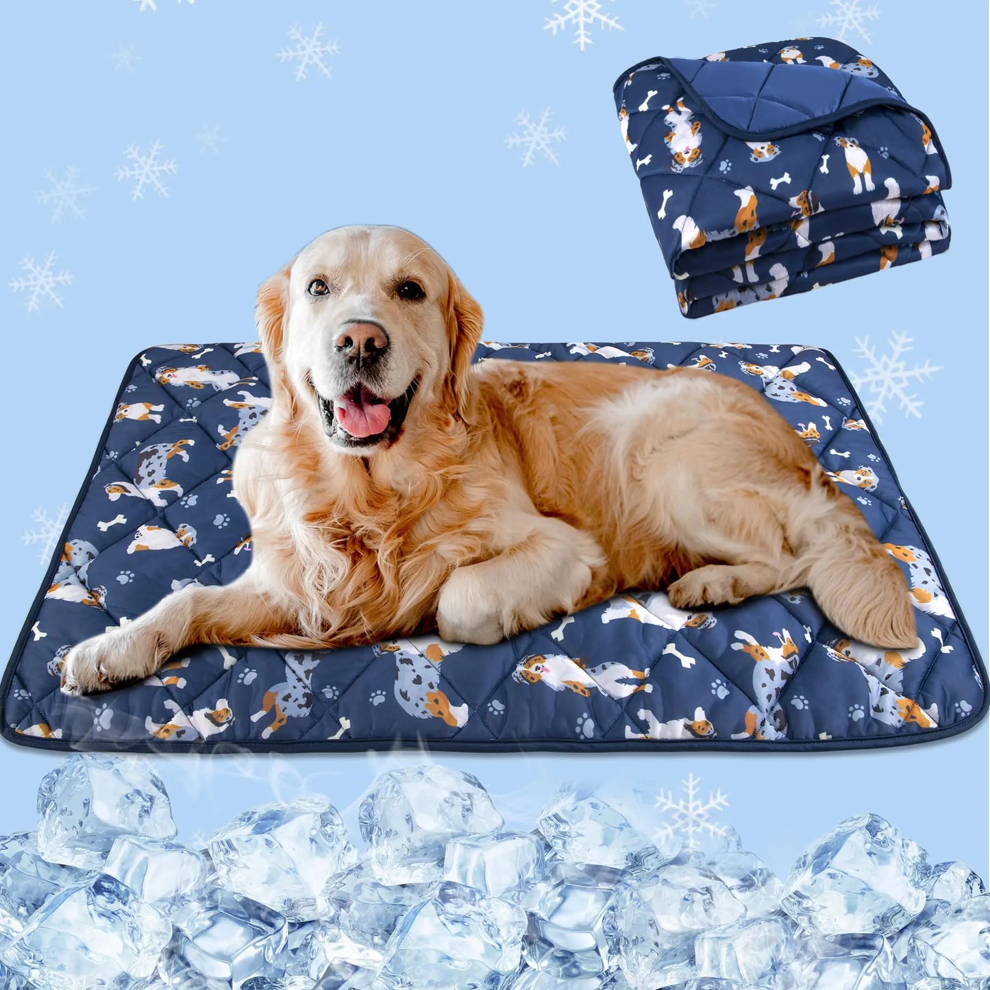 Dog Cooling Mat — Ice Silk Blanket (22x28)