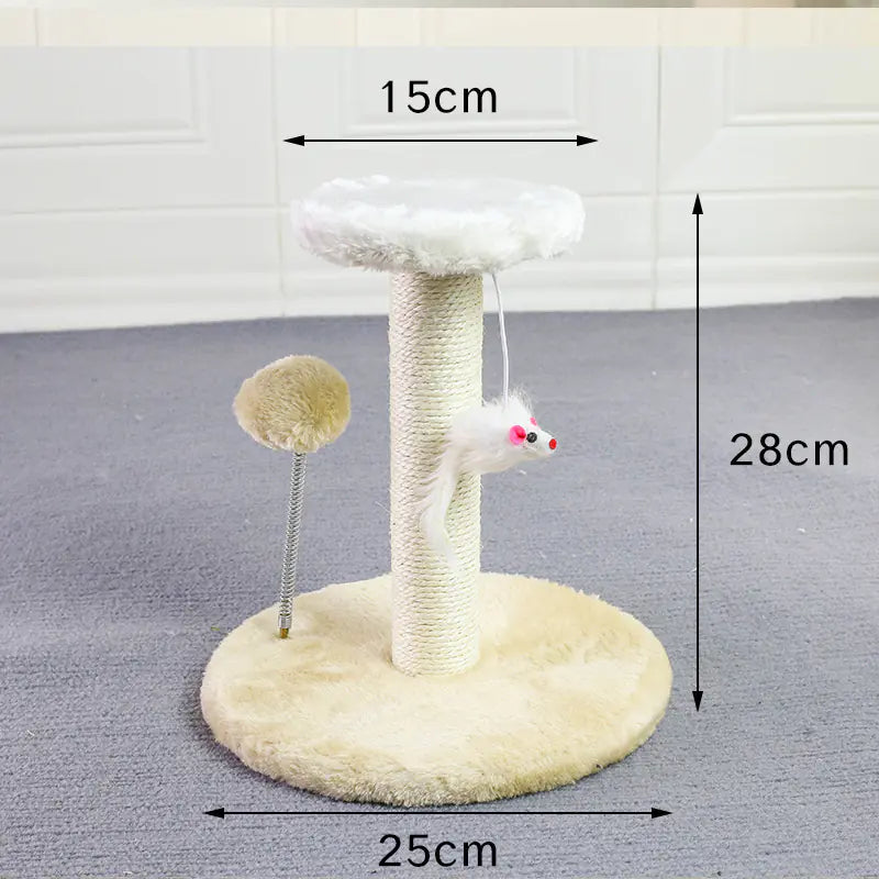 Durable Small Cat Climbing Frame and Scratching Post