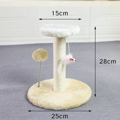 Durable Small Cat Climbing Frame and Scratching Post