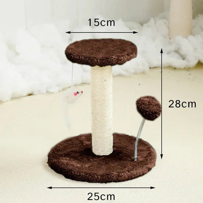 Durable Small Cat Climbing Frame and Scratching Post