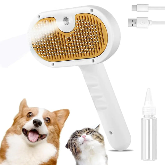 3-in-1 Cat Steam Grooming Brush