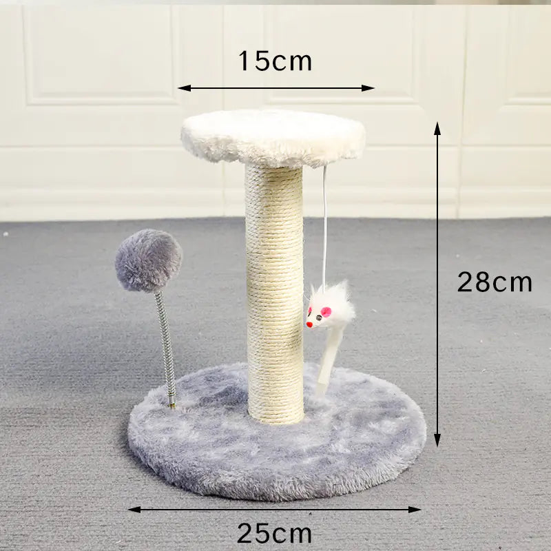 Durable Small Cat Climbing Frame and Scratching Post