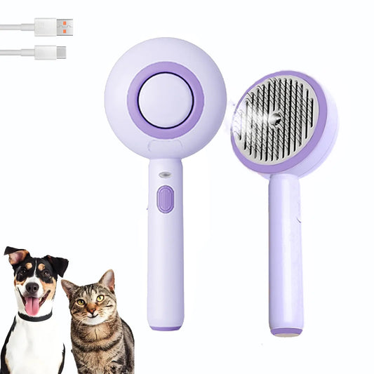 3-in-1 Cat Steam Brush — Self-Cleaning & Spray