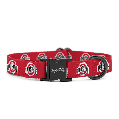 Ohio State Buckeyes Collars and Leashes | Officially Licensed | Fits All Pets! (Medium Collar)