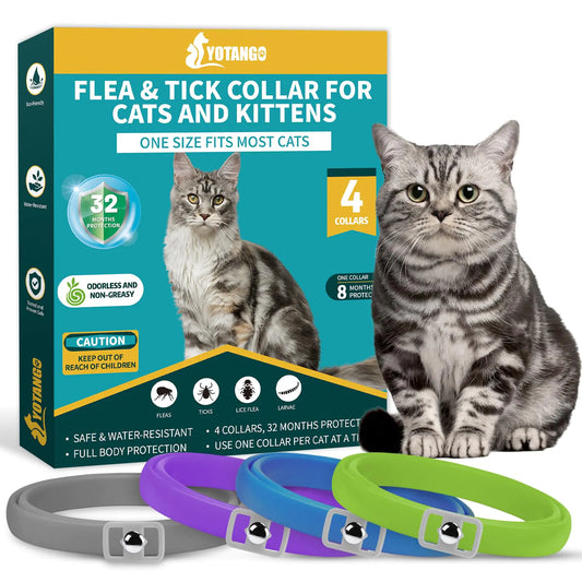 4-Pack Flea & Tick Collars for Cats