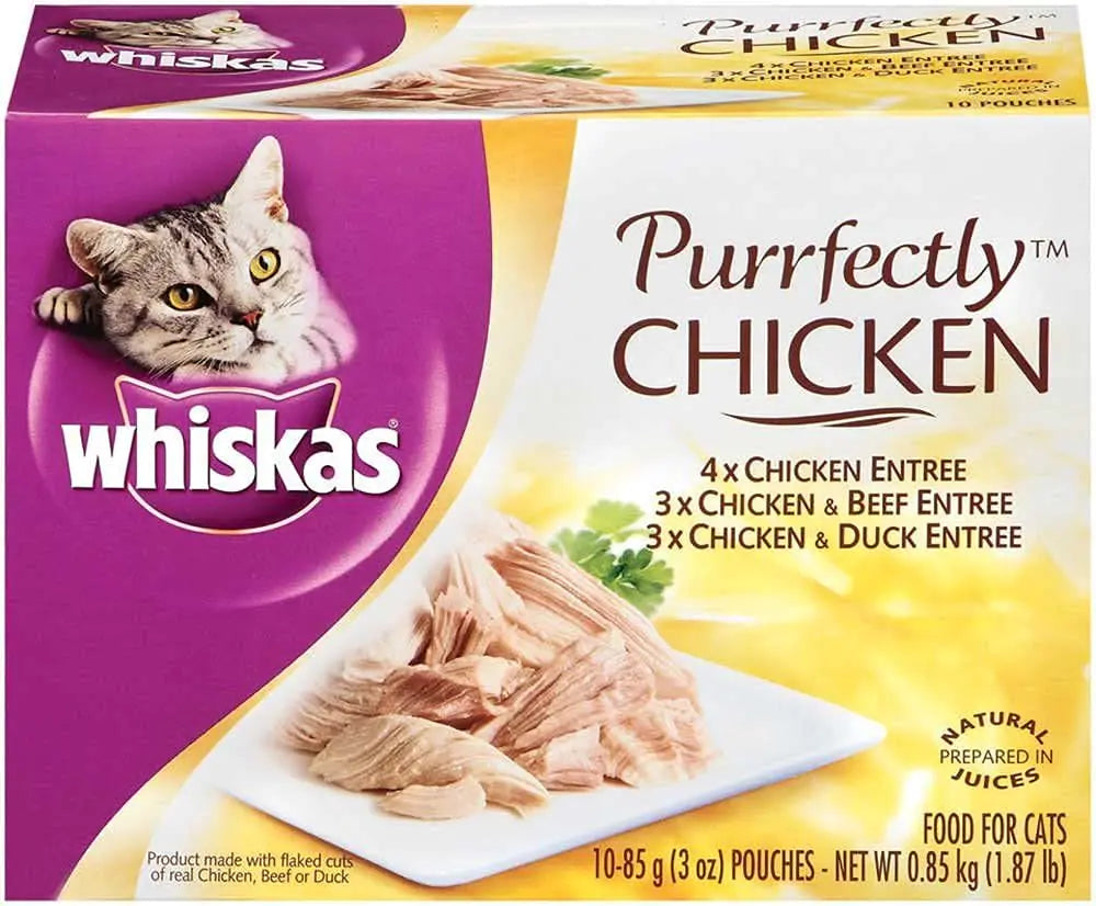 WHISKAS Purrfectly Chicken Wet Cat Food